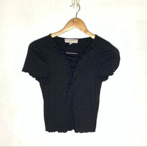 Urban Outfitters Project social lace up top medium